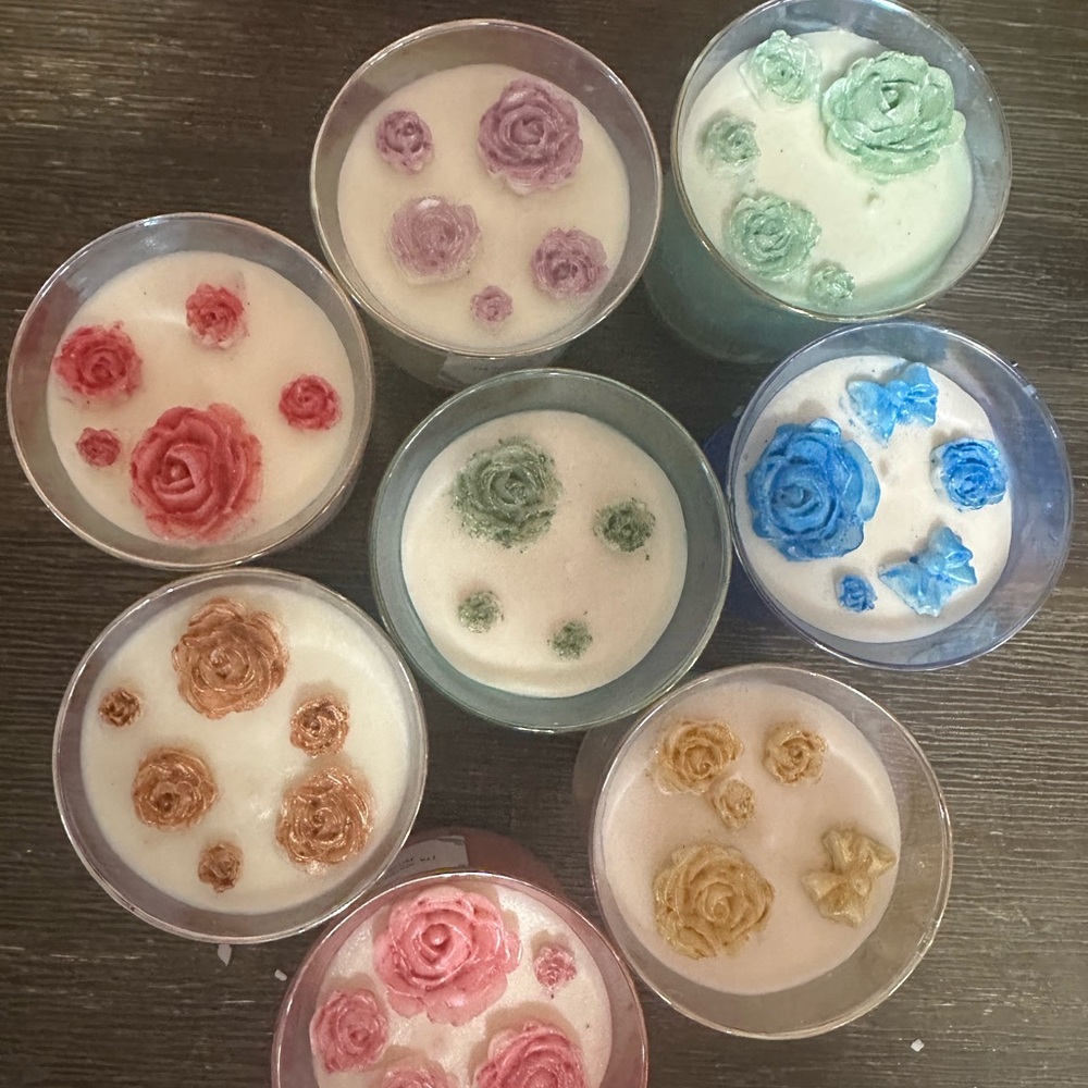 Party Favors Floral Scented Candles Set